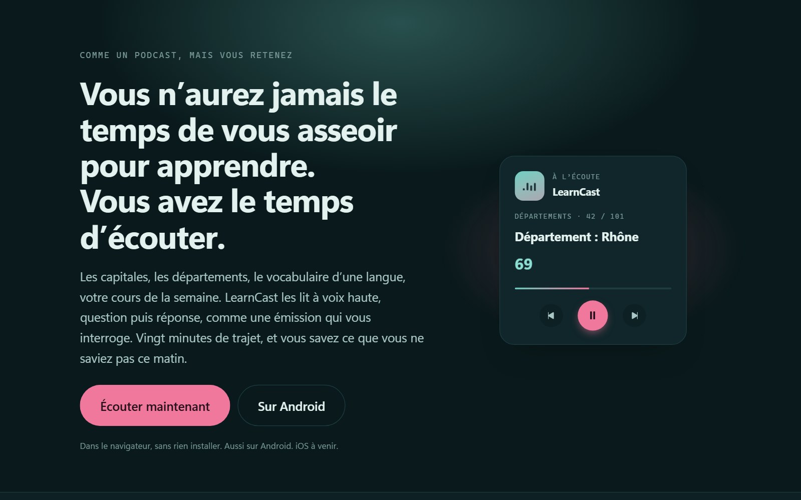 LearnCast, podcast d'apprentissage
